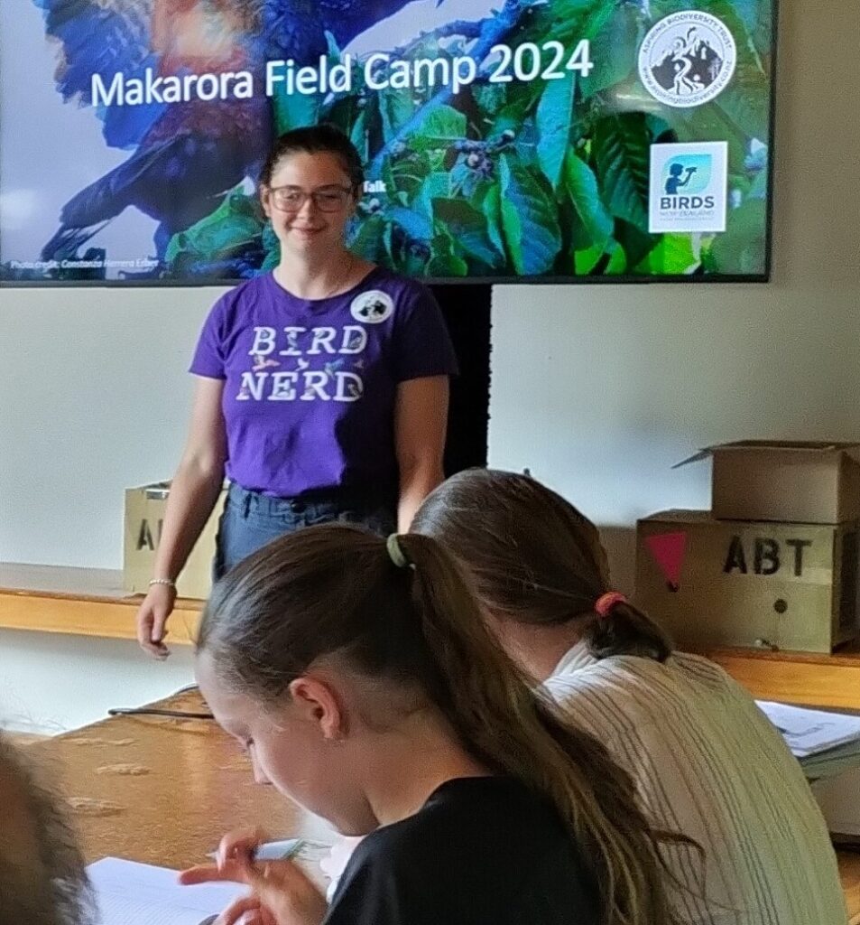 Taylor with attendees at the Makarora Field Camp 2024!